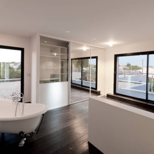 salle de bain, fenetre